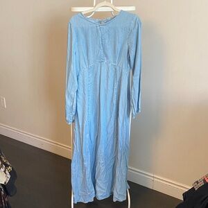 ASOS Light Blue Long Sleeve Maxi Dress